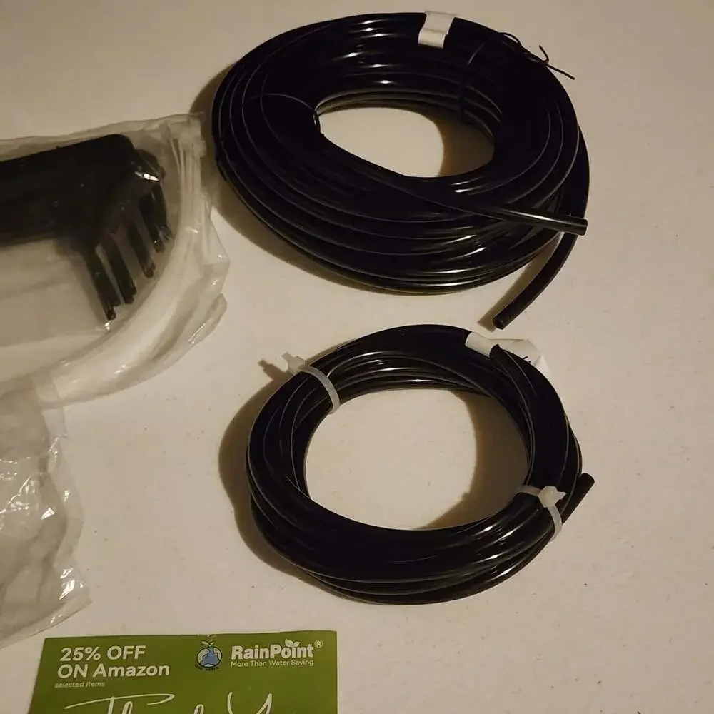 RainPoint Drip Irrigation Pump Extended Driplines Accessories Kit for 10 plants